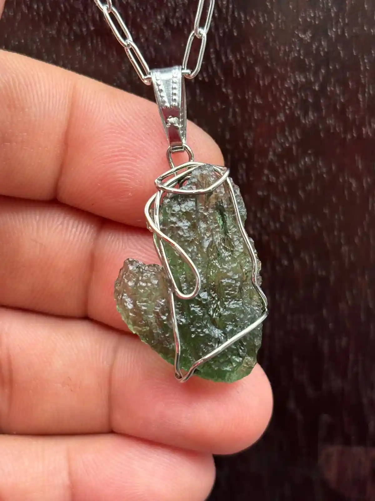 Piedra Moldavita Natural - Calidad Premium de Colección.