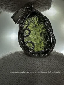 moldavita autentica joyería en acero sueños de plata
