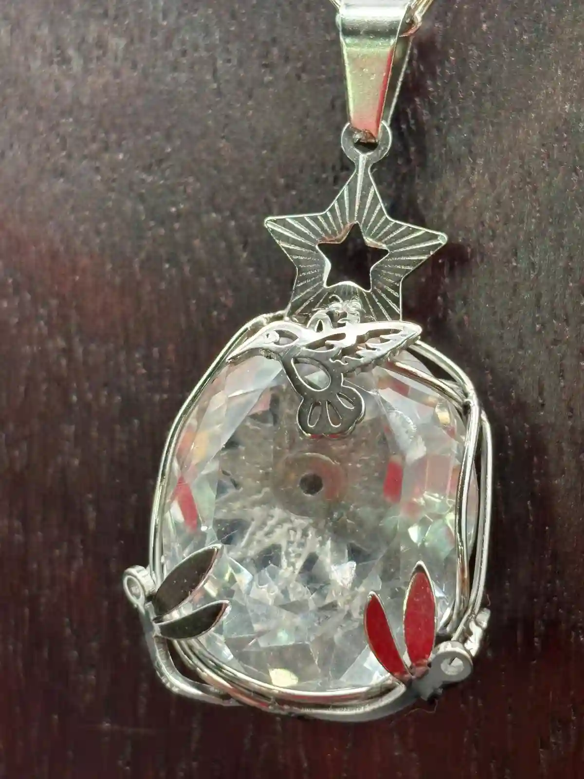 Colgante Sanador de Cuarzo cristal de Roca.