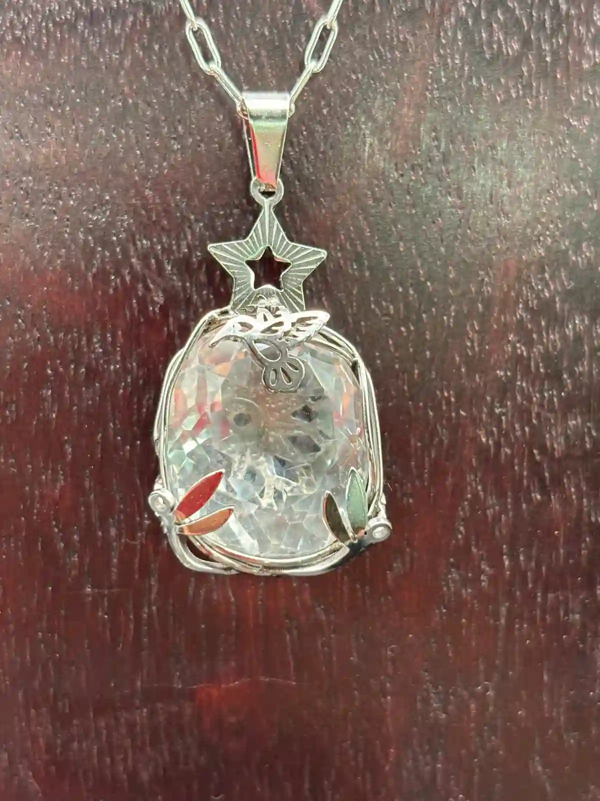 Colgante Sanador de Cuarzo cristal de Roca.