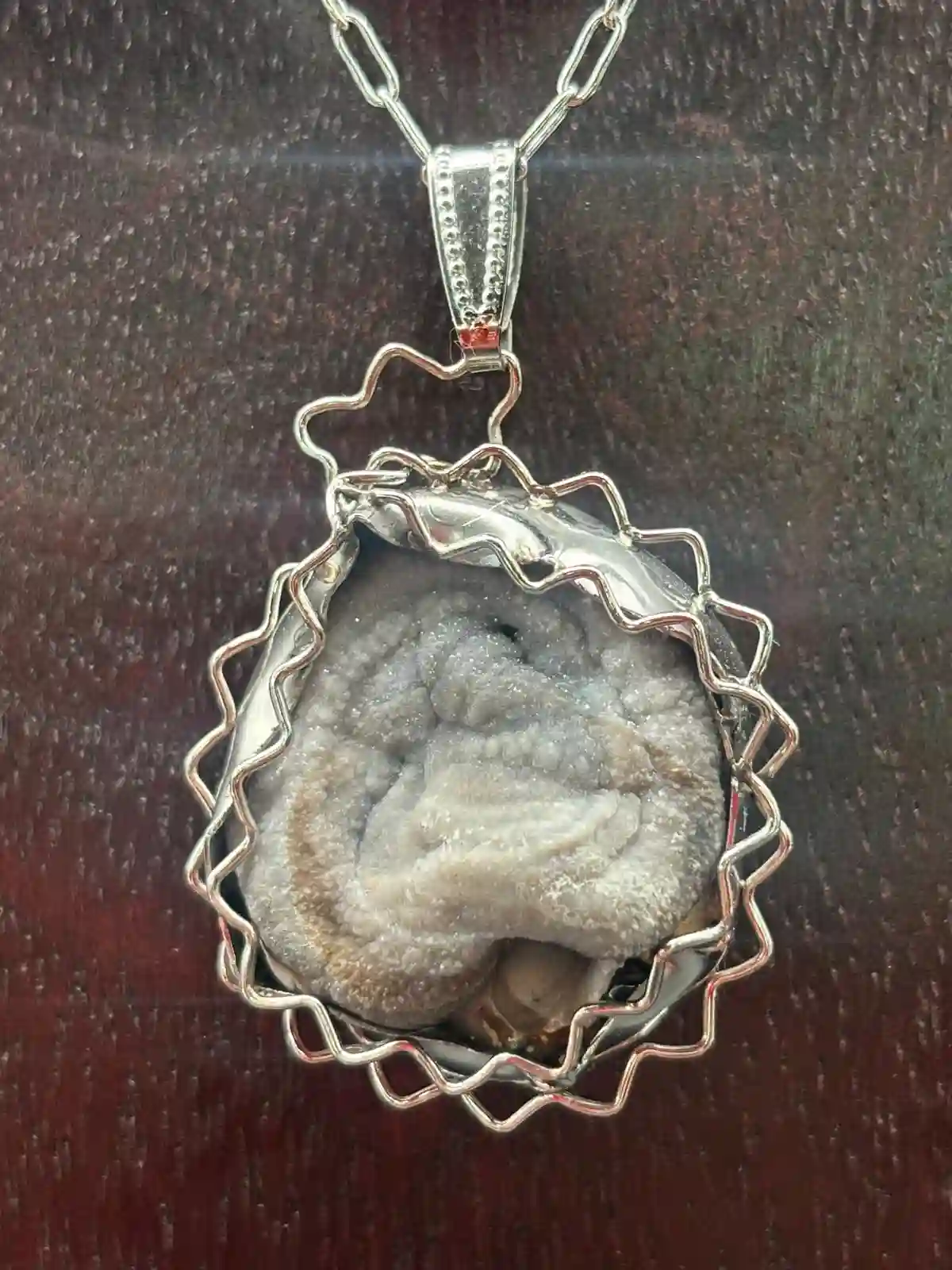 Colgante de Flor de Agata.